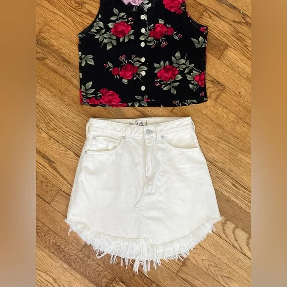 We the Free Denim Skirt - Picture 2 of 6